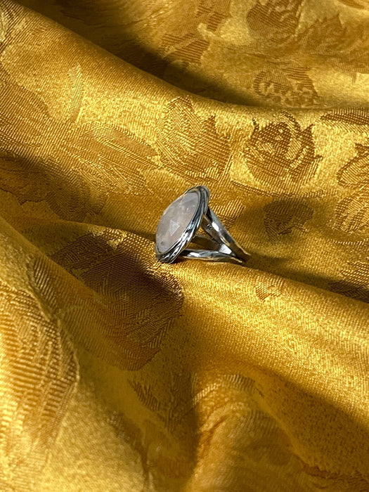 Women's ring, mystical, mythical, clear stone, boho, magical