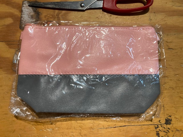 Pink and Grey Clutch/Bag Disney Mickey Mouse with Zipper polka dot