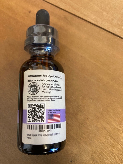 Premium Organic Hemp Oil for Dogs - Joint Comfort & Calming