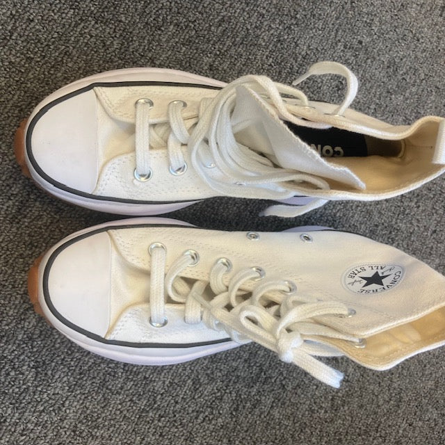 Converse Run Star Hike Platform High Top Women's 4.5 US platform CANVAS 166799C