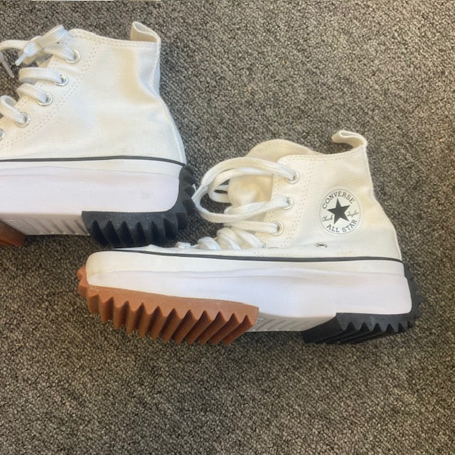 Converse Run Star Hike Platform High Top Women's 4.5 US platform CANVAS 166799C