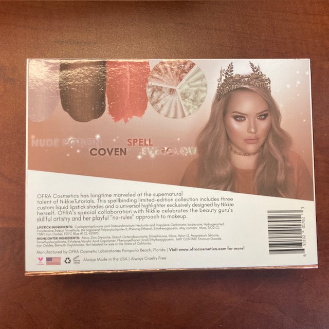 OFRA Cosmetics Nikkie Tutorials Highlighter & Liquid Lipstick Trio Kit - Full Size