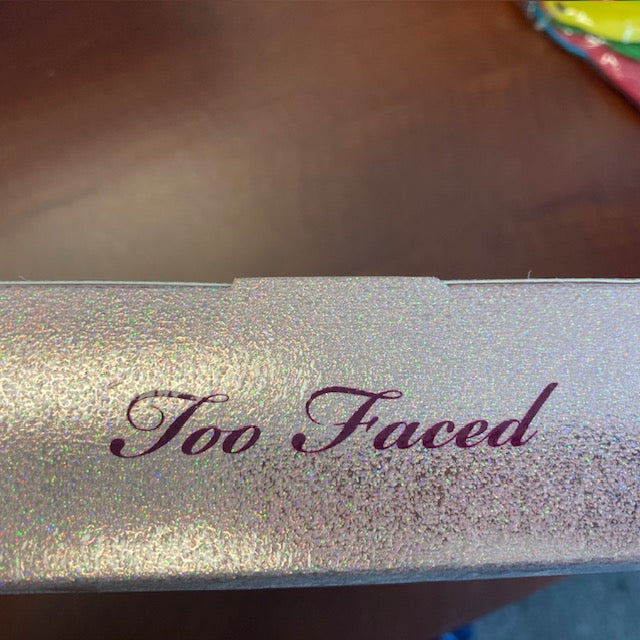 TOO FACED Holiday Peach Tinsel Loose Sparkling Party Powder Lipstick Set NIB
