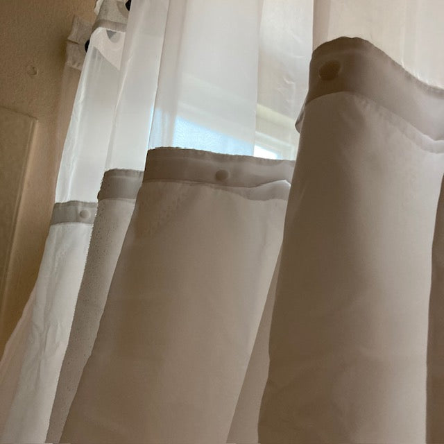 No Hook Shower Curtain