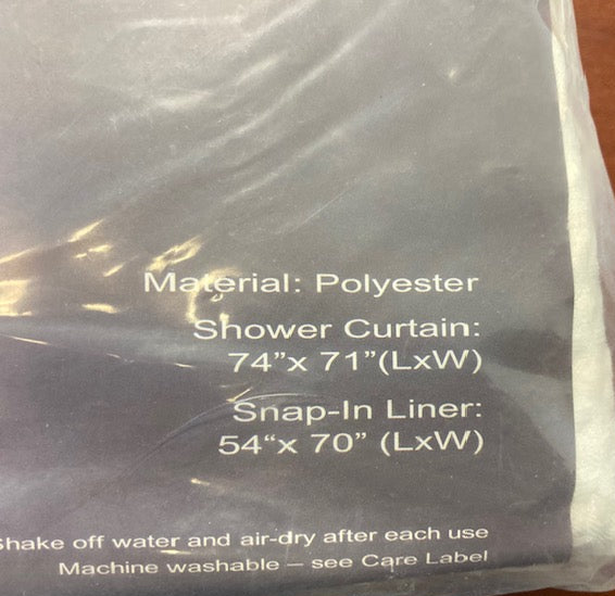 No Hook Shower Curtain