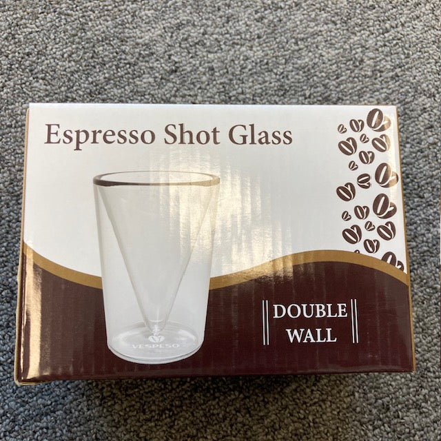 Set of 2 Double Wall Espresso Cups 2oz