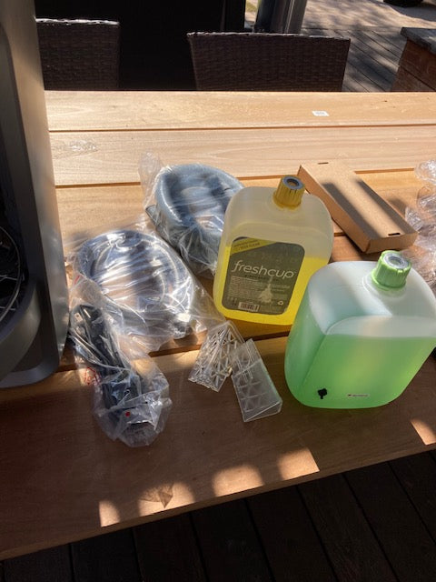 Compact Portable Dishwasher, efficient and cleans cups in seconds - NEW open box