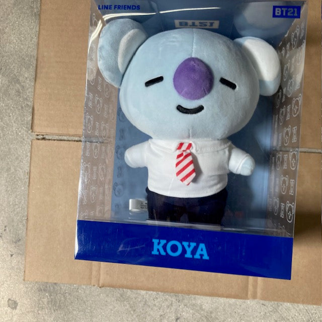BT21 Bangtan Boys Line Official KOYA School Look Standing Doll New 10”