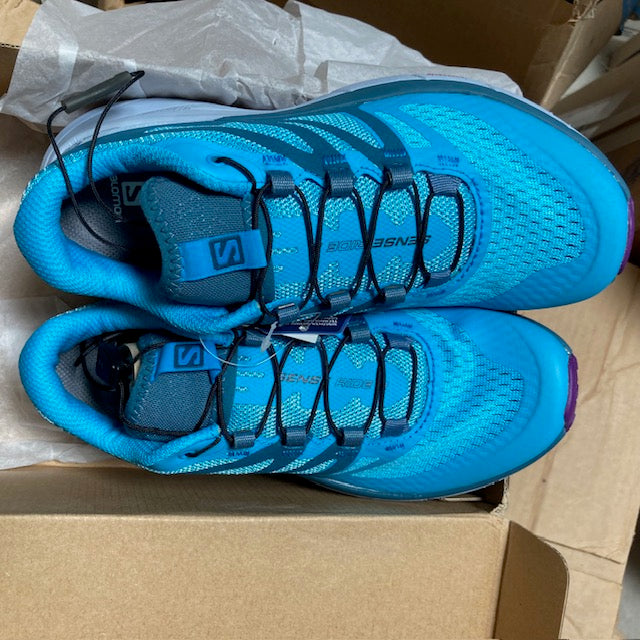 Women's Salomon Shoes Sense Ride 2 W Size 5.5 cyan blue