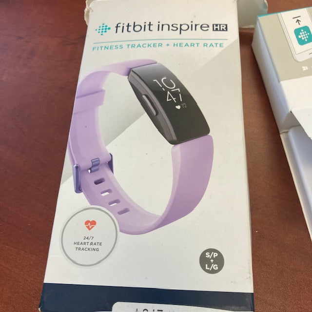Fitbit Inspire HR Activity Tracker & Heart Rate, lilac/purple Small+Large