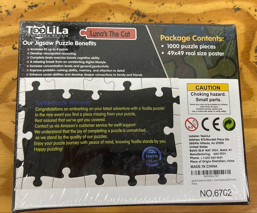 Cat floral paradise puzzle 1000 pieces