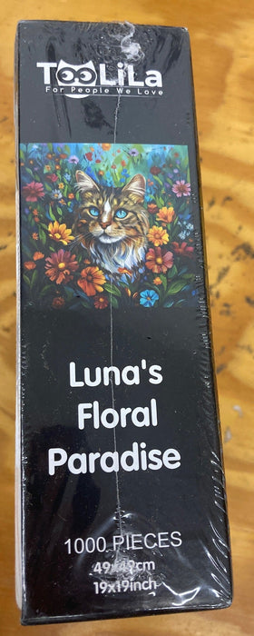 Cat floral paradise puzzle 1000 pieces
