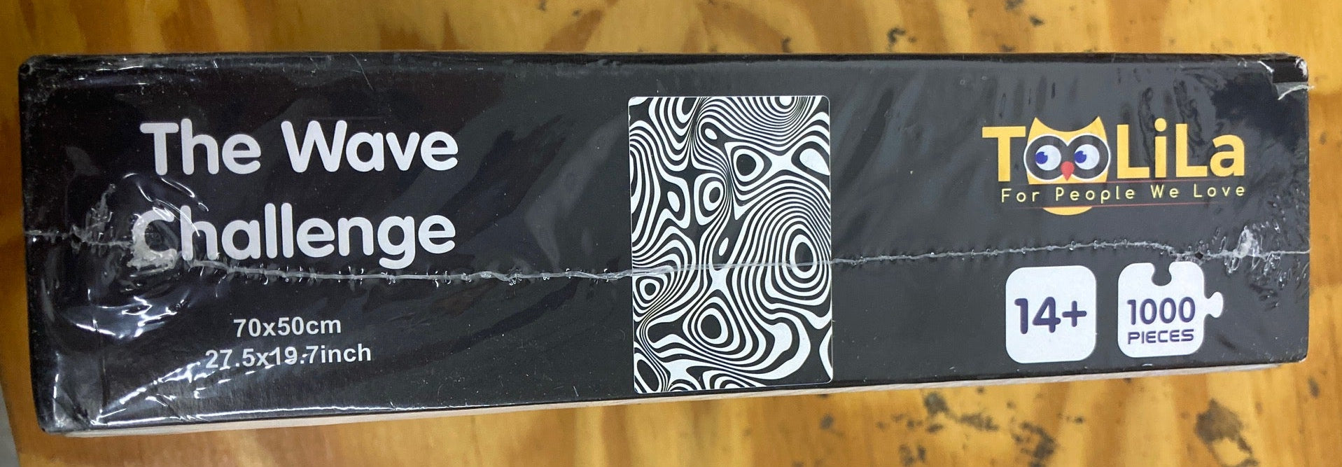 Black and white wave puzzle 1000 pieces