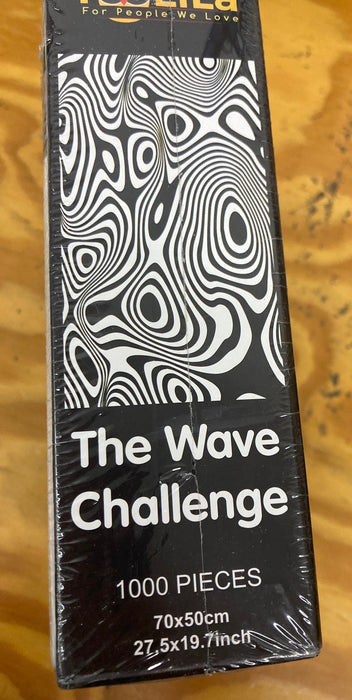 Black and white wave puzzle 1000 pieces