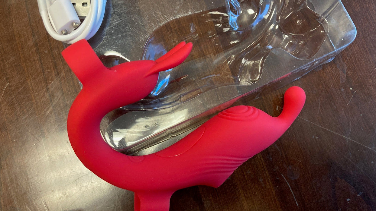 Vibration Mode Massager Powerful silicon RED