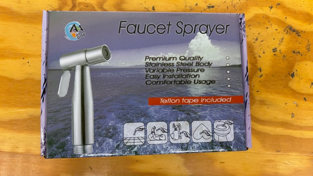 Toilet Bidet Sprayer KIT Stainless Steel Handheld Faucet Spray for Bathroom NEW!