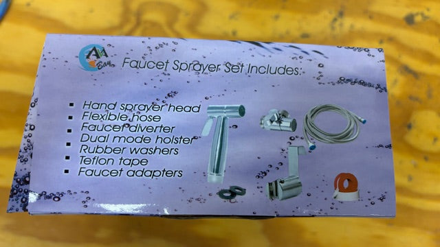 Toilet Bidet Sprayer KIT Stainless Steel Handheld Faucet Spray for Bathroom NEW!