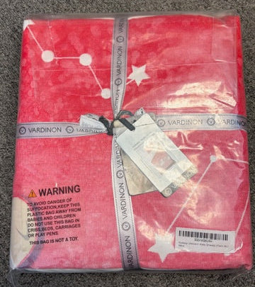Set of fitted sheet, pillowcase and Duvet Cover pink unicorn Twin XL/Full NEW!