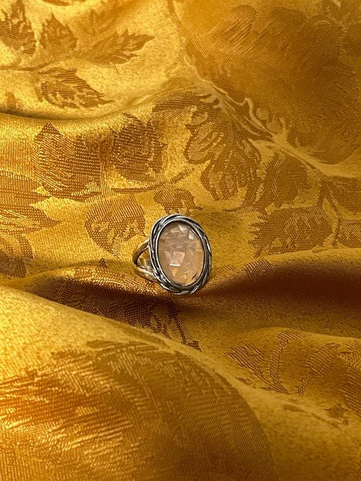 Women's ring, mystical, mythical, clear stone, boho, magical